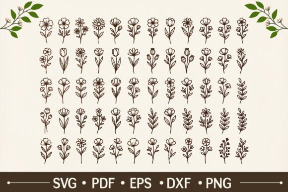 Download 60 Wildflower SVG Bundle - Svg bundle Collection