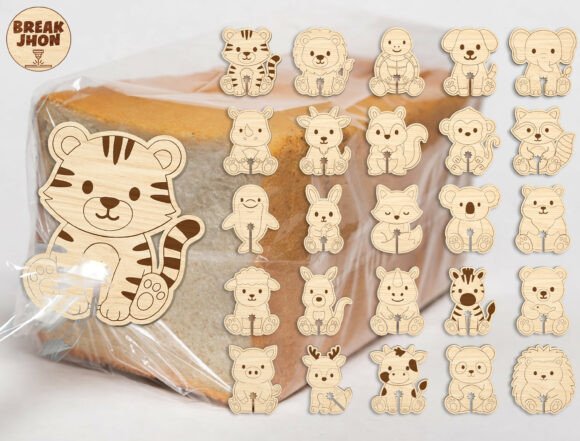Download Animal Bread Clip Laser Cut SVG Bundle - Svg bundle Collection