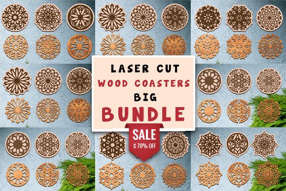 Download Laser Cut Wood Coasters SVG Bundle - Svg bundle Collection