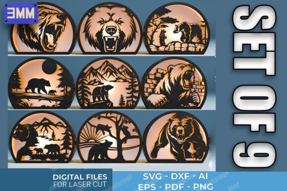 Download Bear Lantern SVG Bundle - Svg bundle Collection